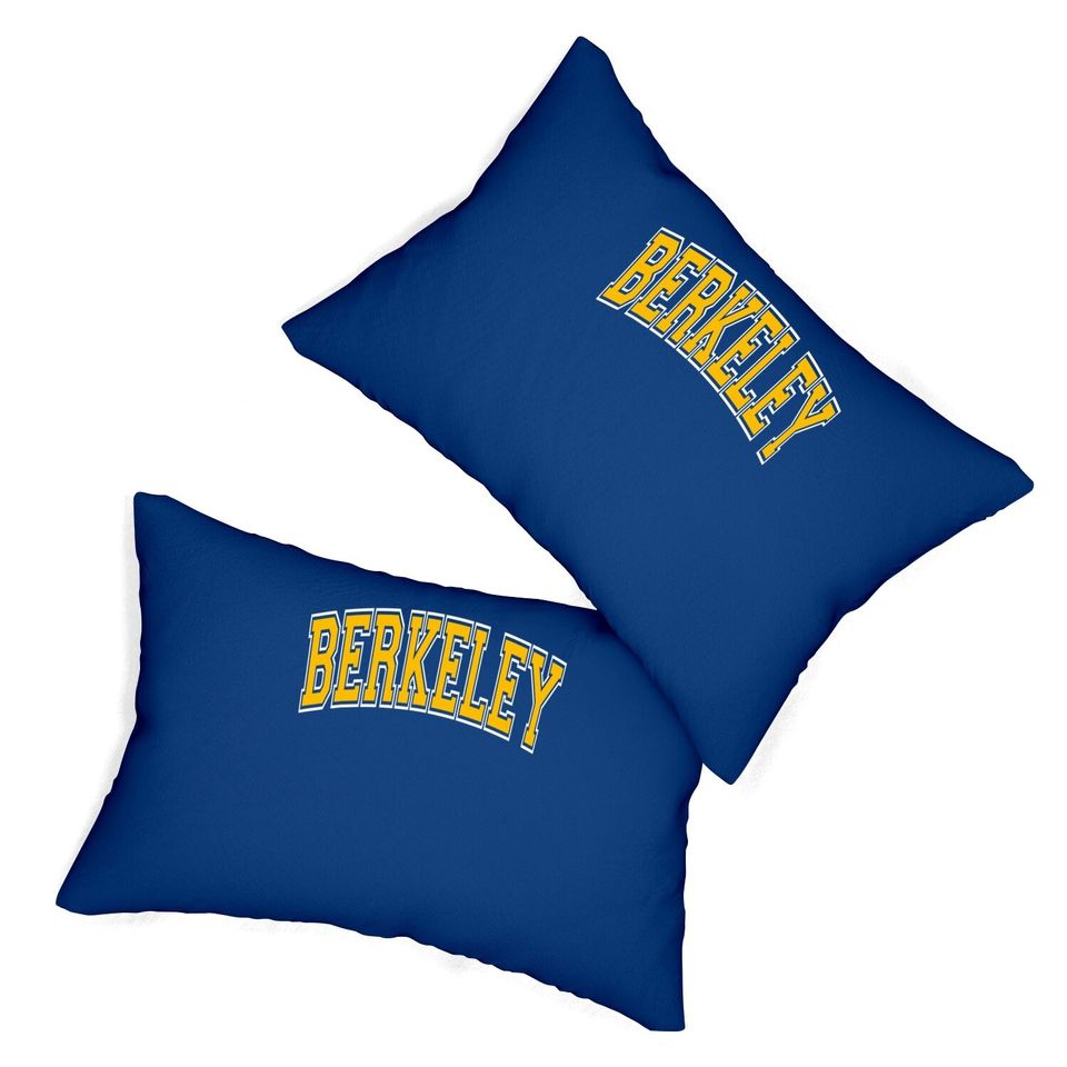 Berkeley California Ca Varsity Style Amber Lumbar Pillow