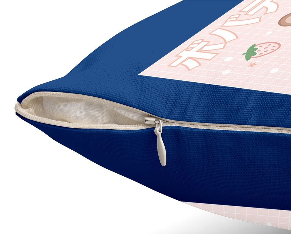 Bubble Milk Tea Boba Cute Bear Kawaii Aesthetic Throw Pillow