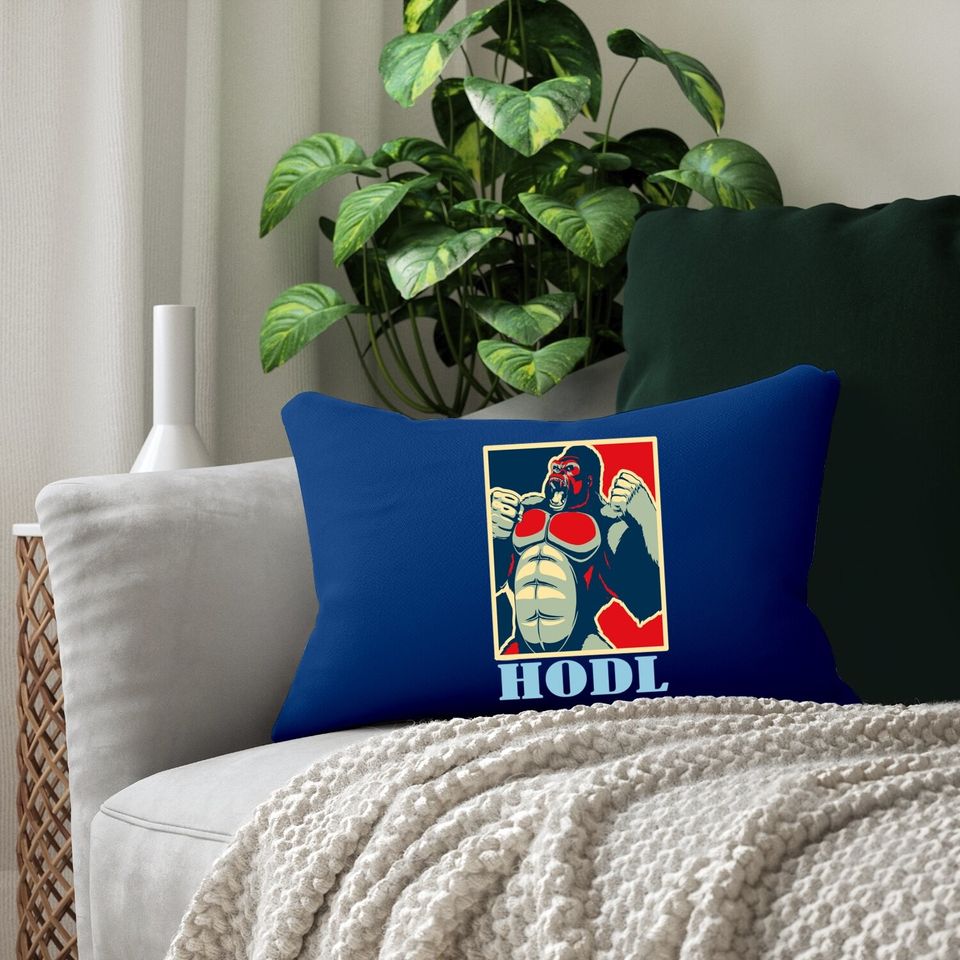 Hodl Hope Style Ape Gme Game Stonk Lumbar Pillow