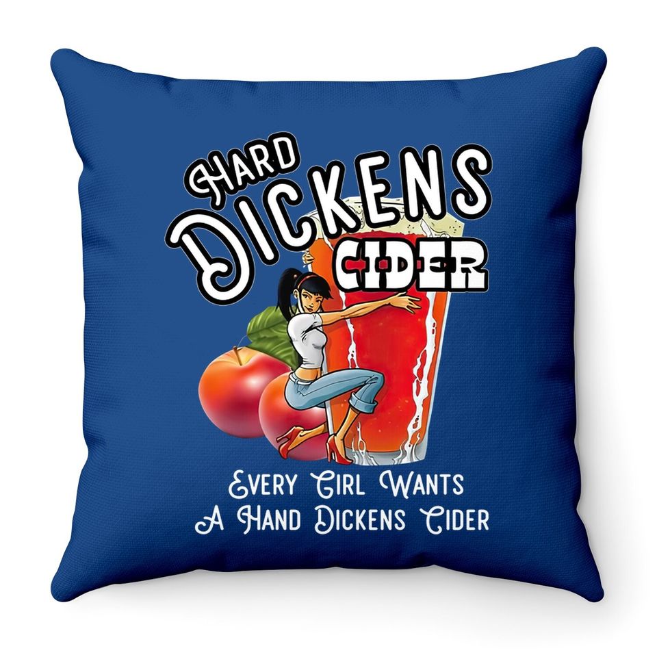 Hand Dickens Cider Throw Pillow
