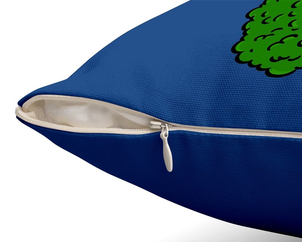 Kawaii Broccoli Throw Pillow