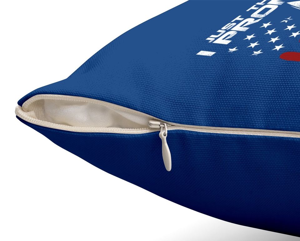 Just The Tip I Promise Bullet Gun Rights American Flag Throw Pillow