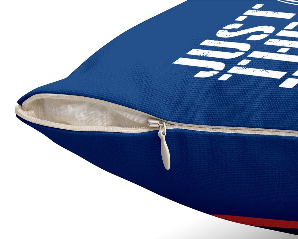 Just The Tip I Promise Bullet American Flag Throw Pillow