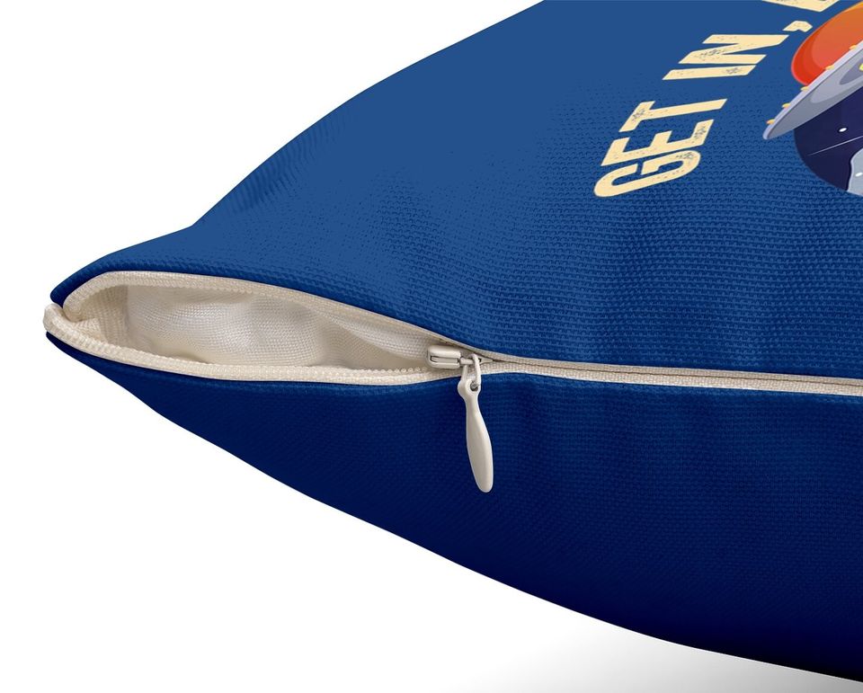 Get In Loser We're Doing Butt Stuff Alien Abduction Premium Throw Pillow