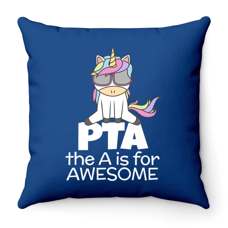 Pta Unicorn For Physical Therapist Pt Assistant Throw Pillow