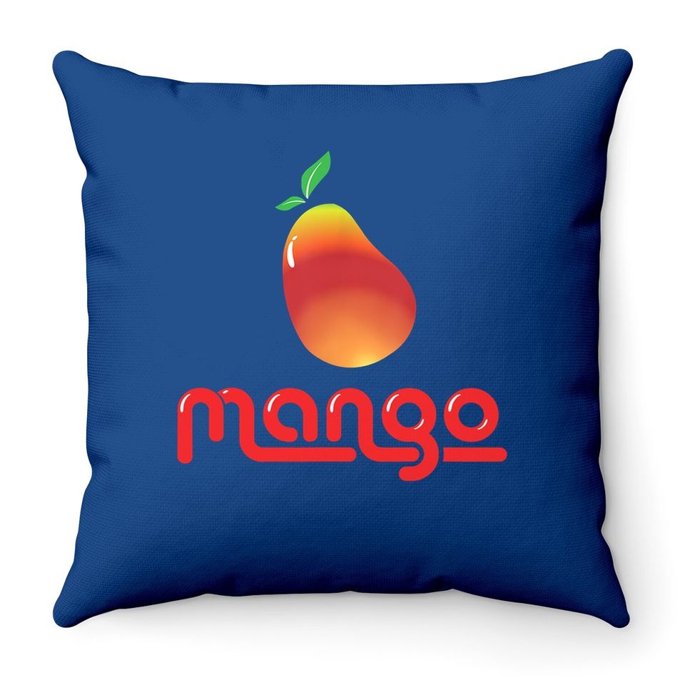 Mango Summer Fruit Design Throw Pillow