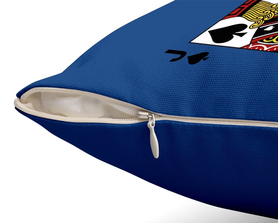Jack Of Spades Blackjack Cards Poker 21 J Throw Pillow
