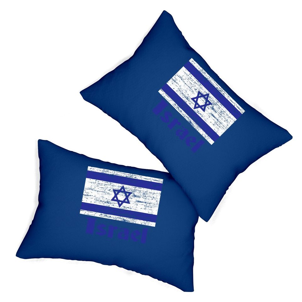 Flag Of Israel Lumbar Pillow