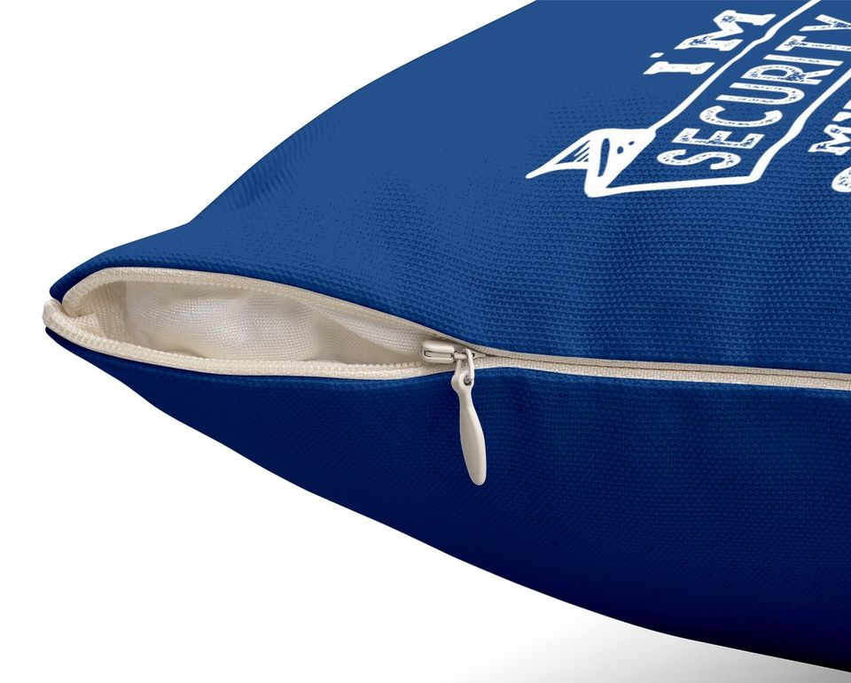 My Level Of Sarcasm Security Guard Joke Throw Pillow