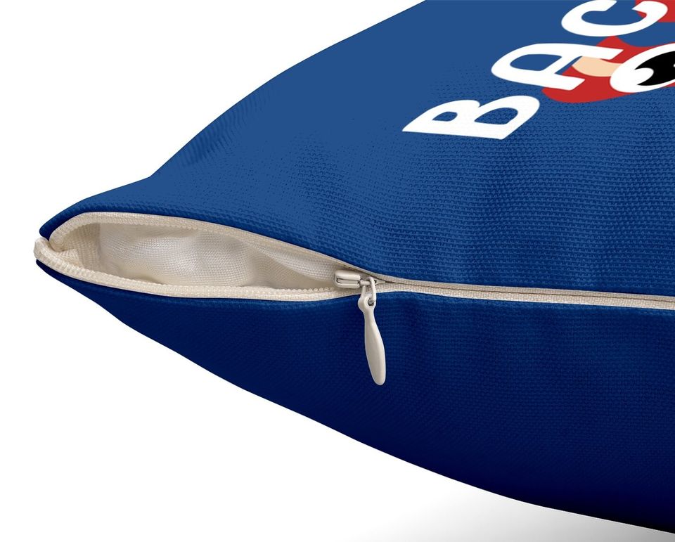 Bacon Makes Me Happy Throw Pillow