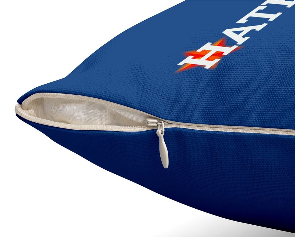 Hate Us Houston Baseball Proud Gift Throw Pillow