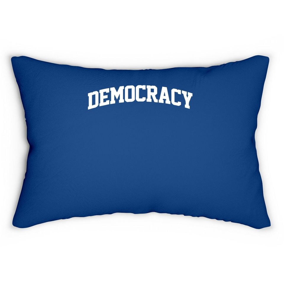Democracy Vintage Sports Arch Souvenir Lumbar Pillow