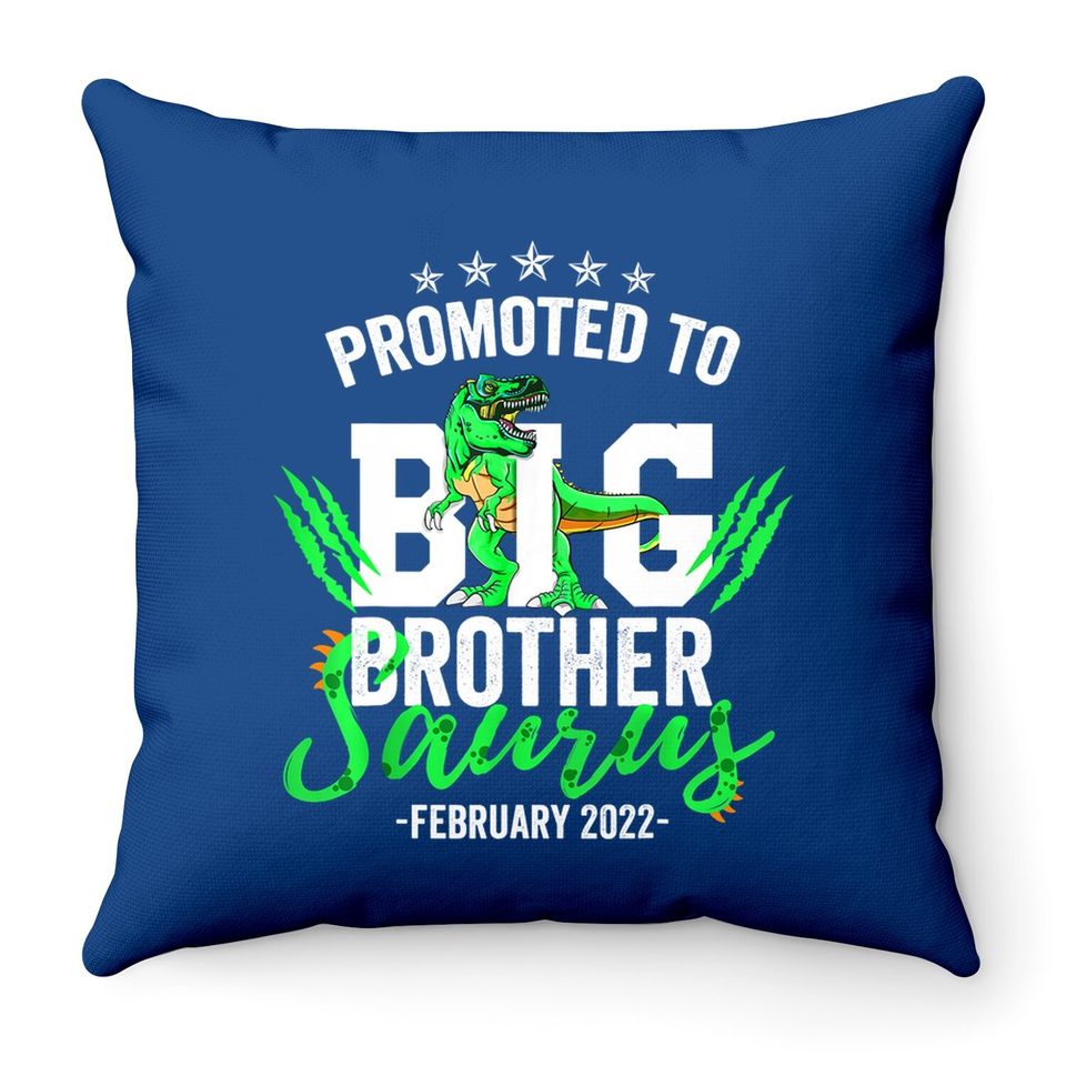 Big Brother Saurus 2022 Dinosaur February Big Brother Throw Pillow