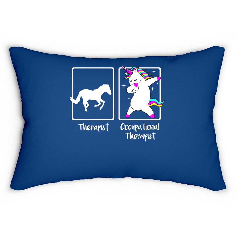 Dabbing Unicorn Occupational Therapist Lumbar Pillow