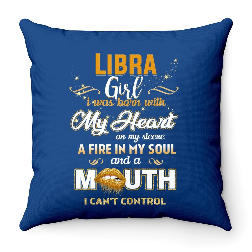 I'm Libra Girl September 23 Throw Pillow