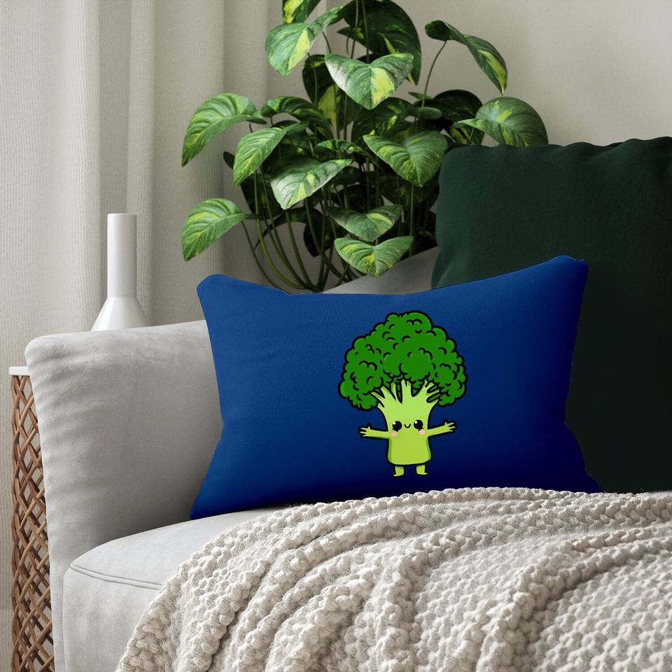 Kawaii Broccoli Lumbar Pillow