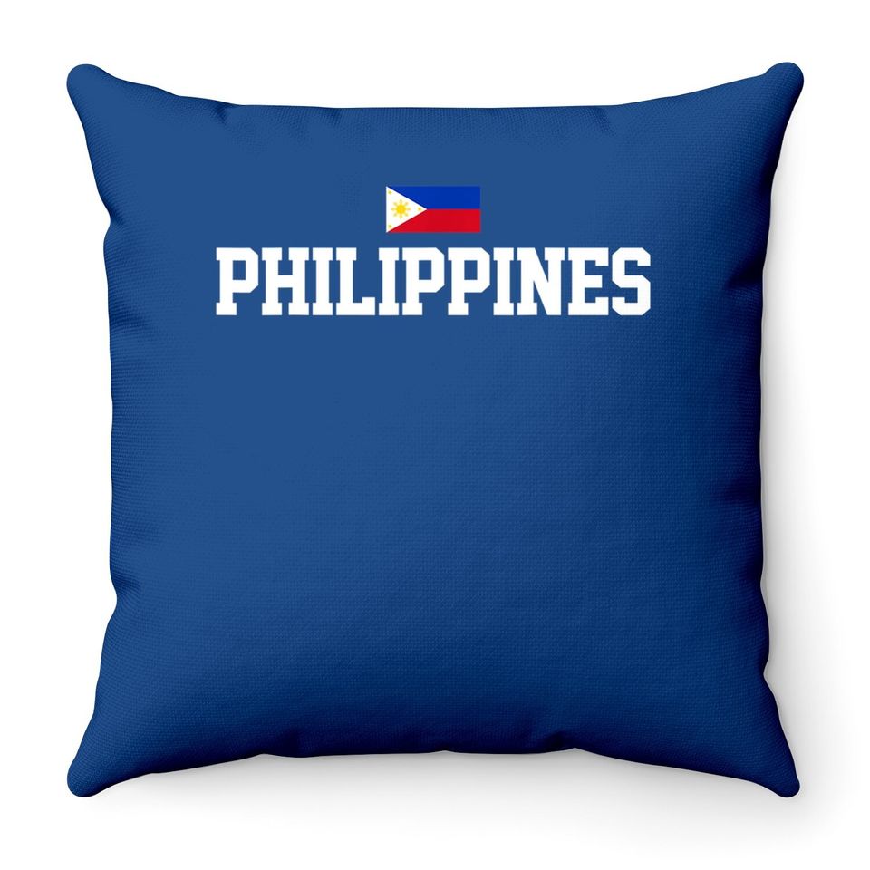 Philippines Jersey Sports Flag Throw Pillow