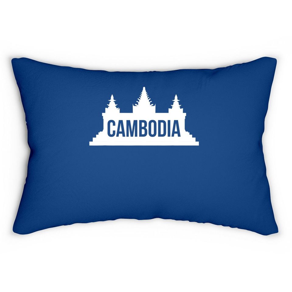 Cambodia Angkor Wat Khmer Lumbar Pillow