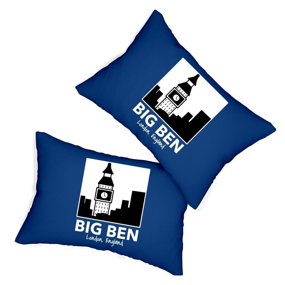 Big Ben London England Clock Tower Lumbar Pillow