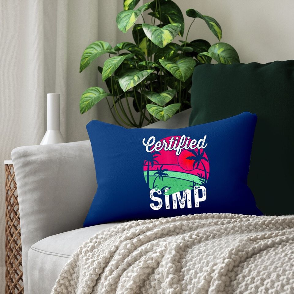 Certified Simp University Meme Simp Nation Lumbar Pillow