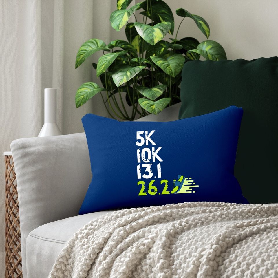 Marathon Runner Gifts Running Lumbar Pillow