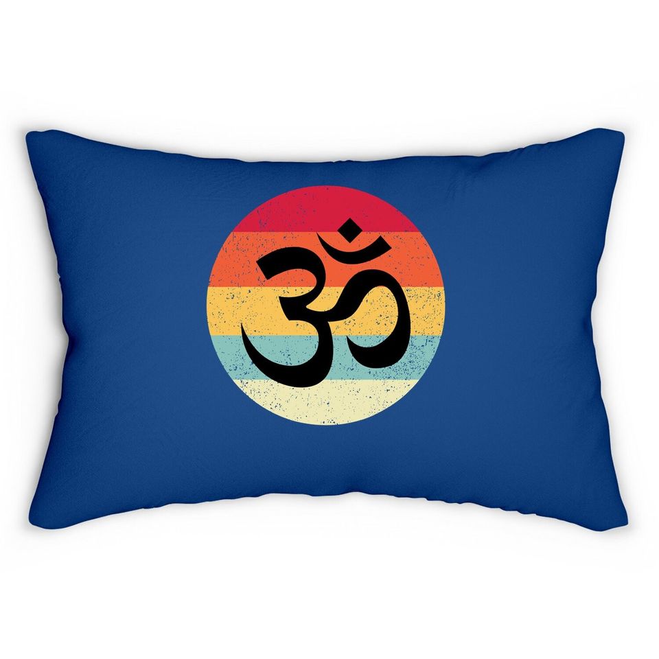 Om Symbol Aum Ohm Hindu Zen Tantra Yoga Day Namaste Gift Lumbar Pillow