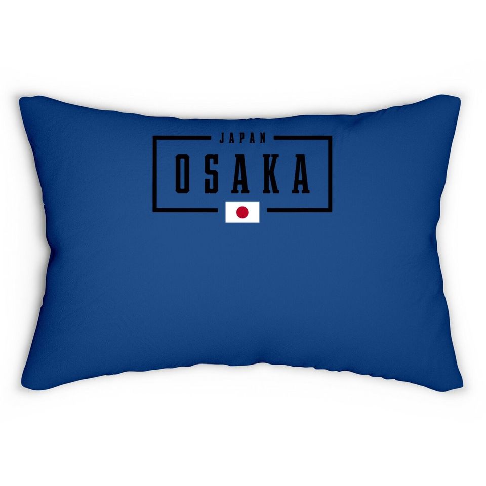 Osaka City Japan Flag Lumbar Pillow