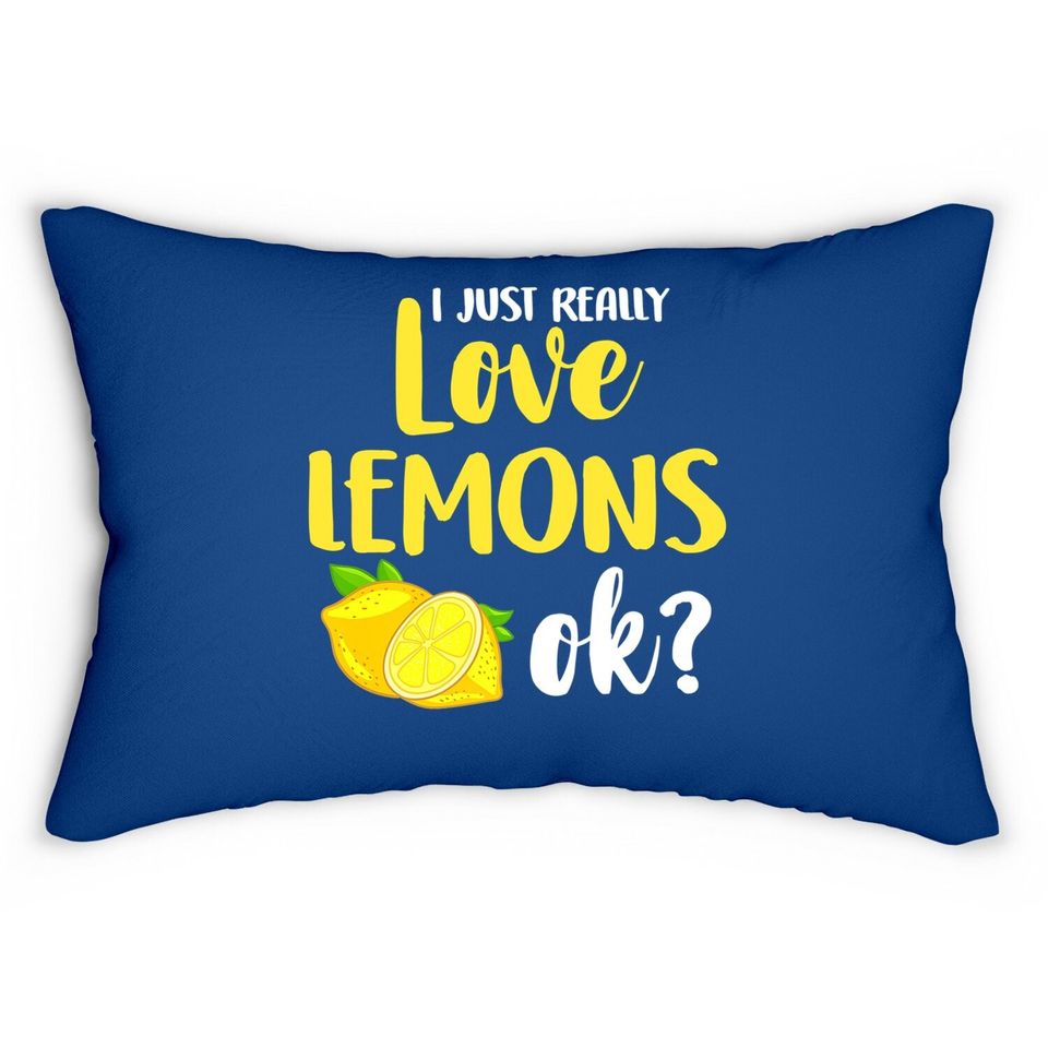 Lemon Lemonade Gift Juice Lumbar Pillow