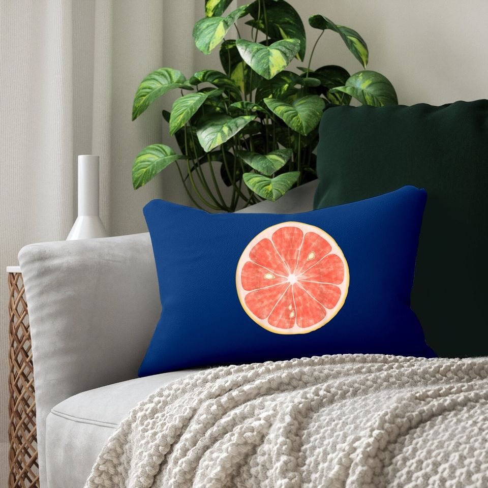 Citrus Grapefruit Fruit Costume Lumbar Pillow