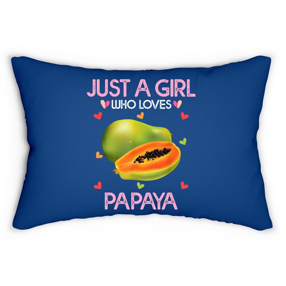 Papaya Fruit Lumbar Pillow