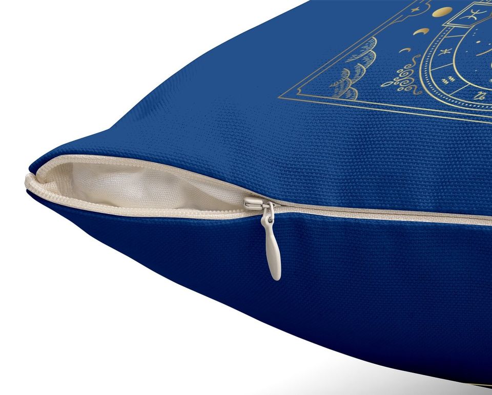 Pisces Horoscope And Zodiac Symbol Throw Pillow