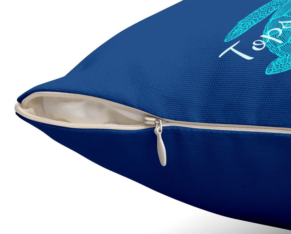 Topsail Beach North Carolina Vacation With A Turtle Throw Pillow