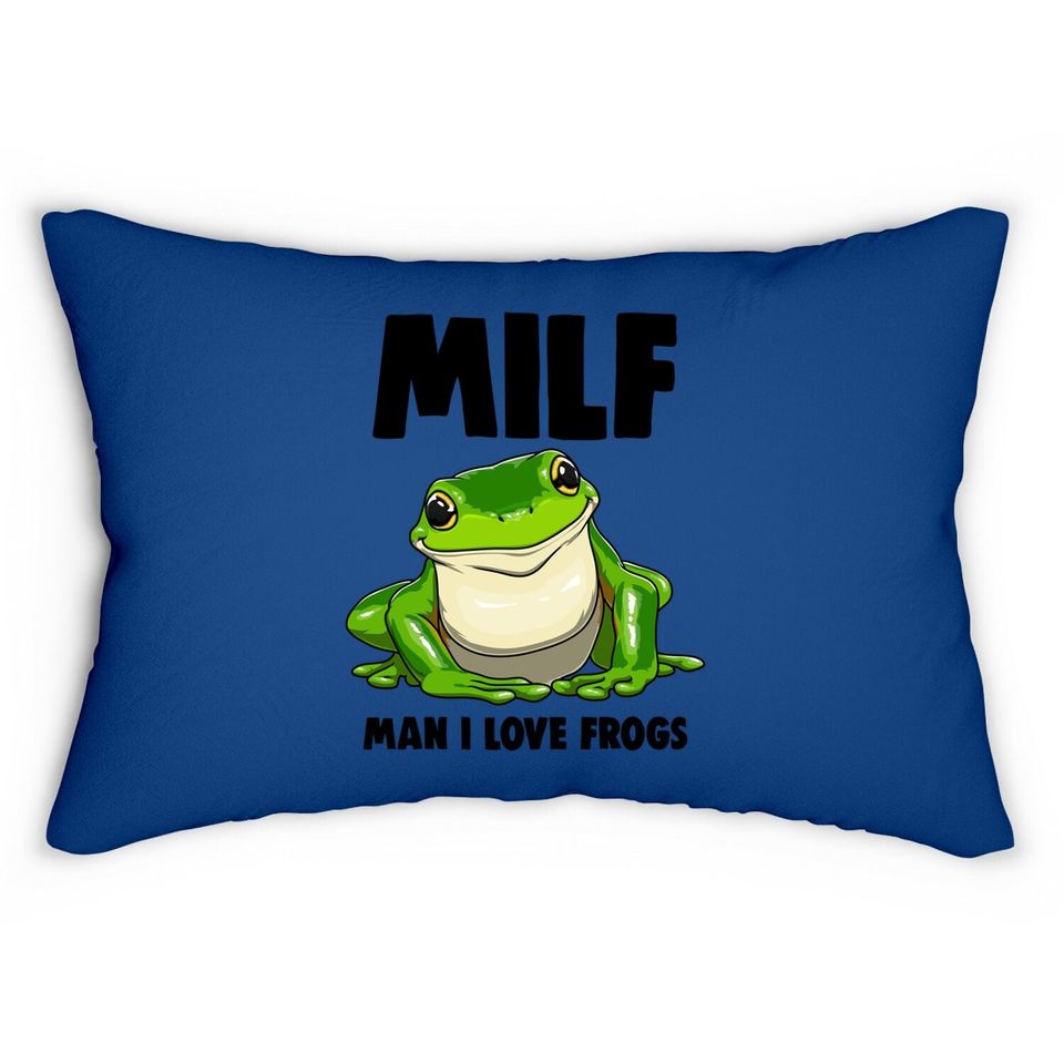 I Love Frogs Lumbar Pillow Frog Love Lumbar Pillow