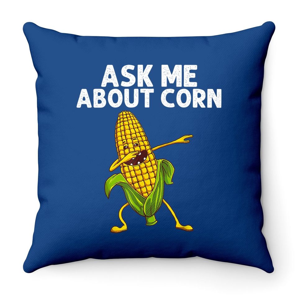Corn Gift For Corn On The Cob Costume Farmer Throw Pillow