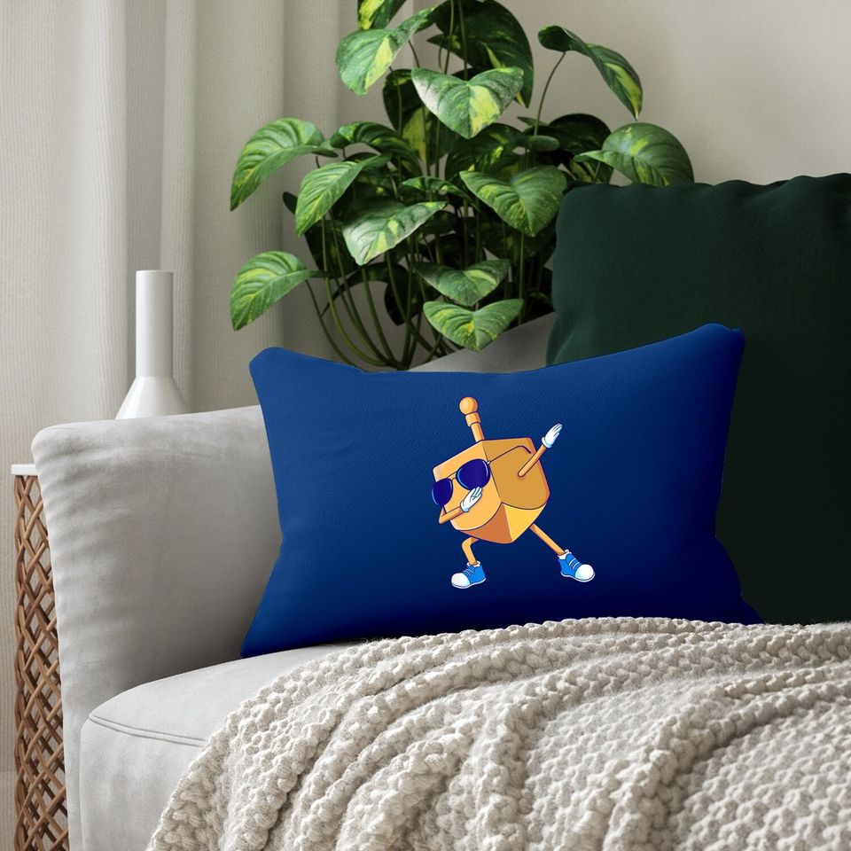 Hanukkah Dancing Chanukah Girls Boys Lumbar Pillow