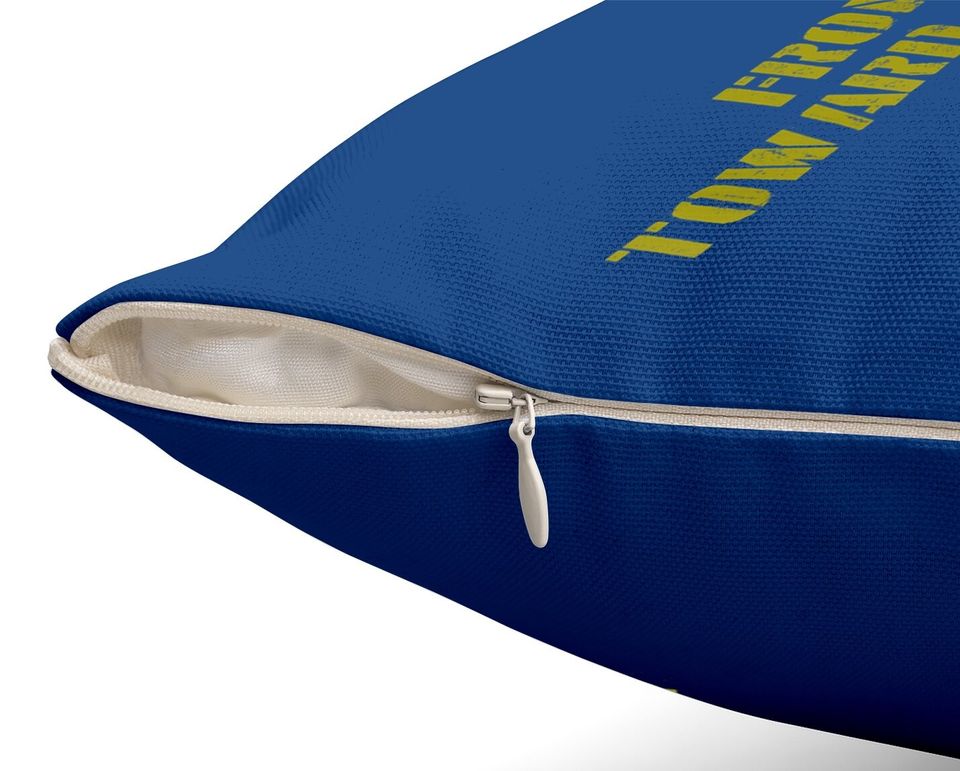 Military Front Toward Enemy Claymore Throw Pillow