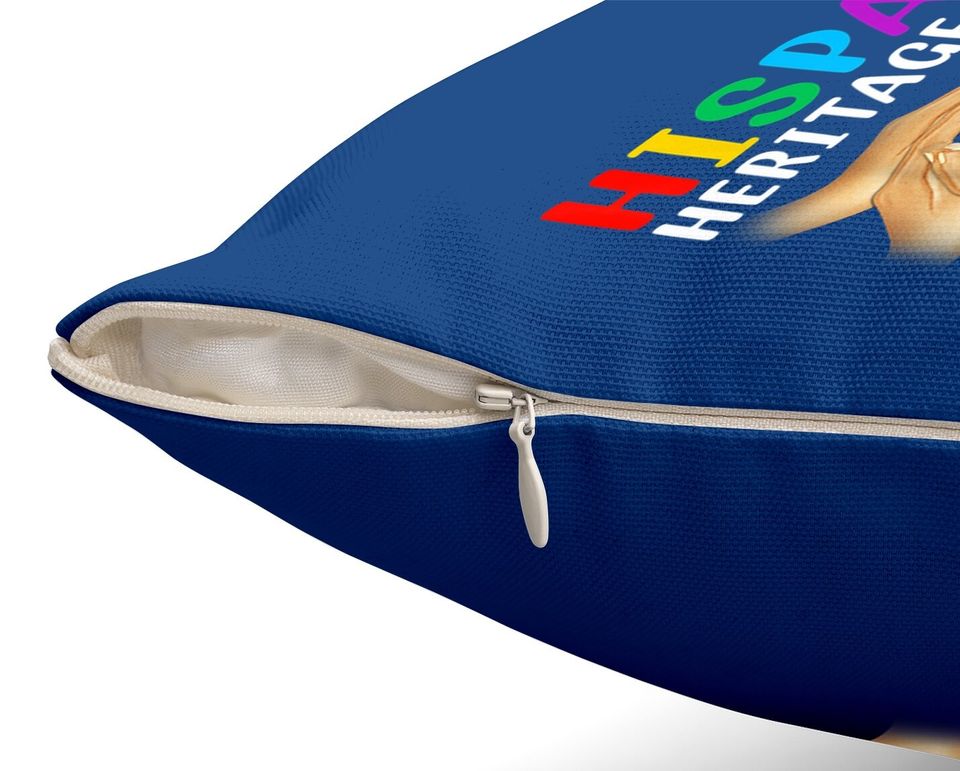 Hispanic Heritage Countries Hands Heart Flags Latina Power Throw Pillow