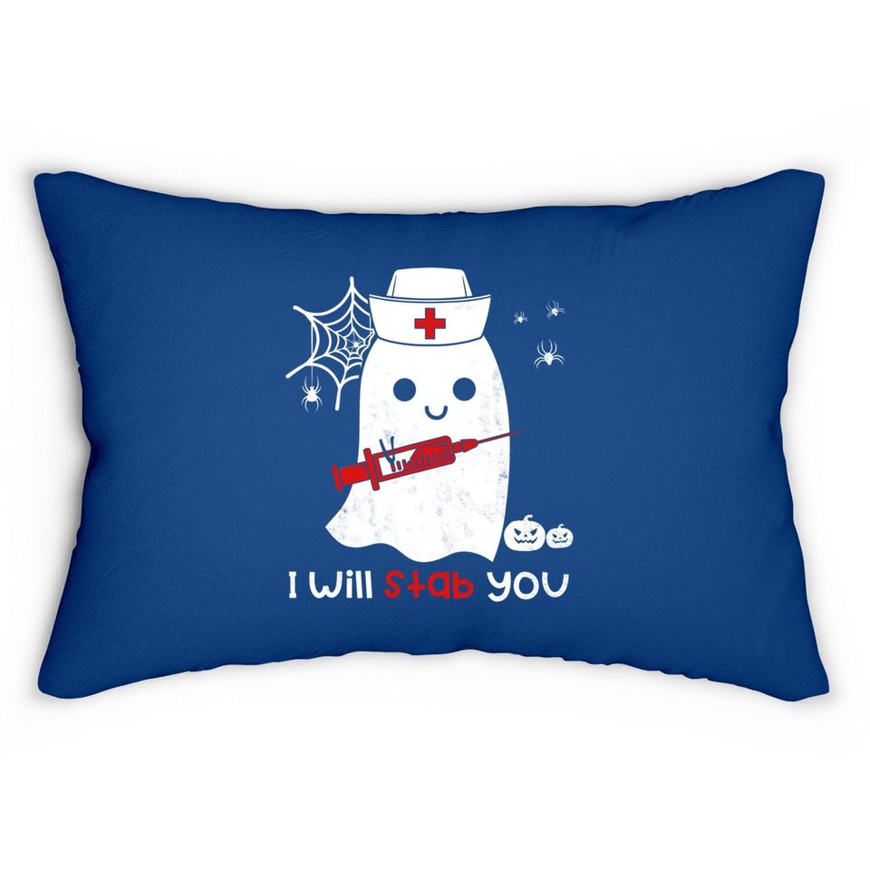 Nurse Ghost I Will Stab You Lumbar Pillow