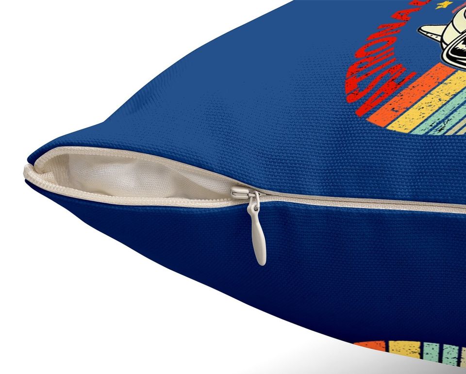 Astronaut Cat Retro Space Cat Throw Pillow