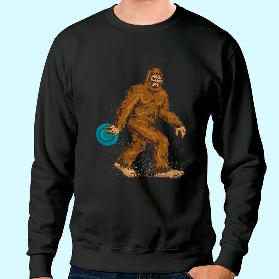 Disc Golf Gifts "Bigfoot Disc Golf" Men & Women Tee Sweatshirt Sweatshirt