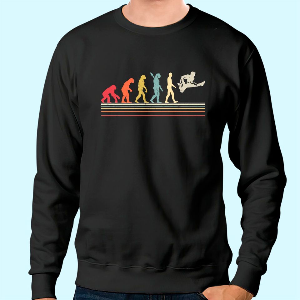 Funny Guitar Sweatshirt. Retro Vintage Evolution Of Man Sweatshirt