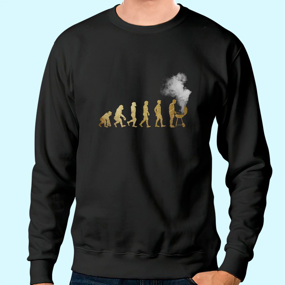 Evolution of Grill Master - Grilling Gifts - I Do BBQ Sweatshirt