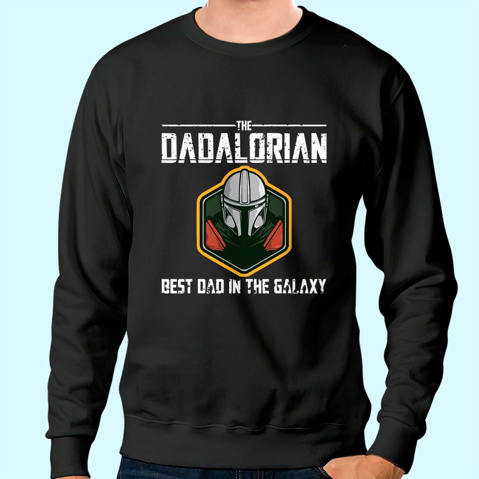Mens Retro The Dadalorian Graphic Father's Day Tees Vintage Best Sweatshirt
