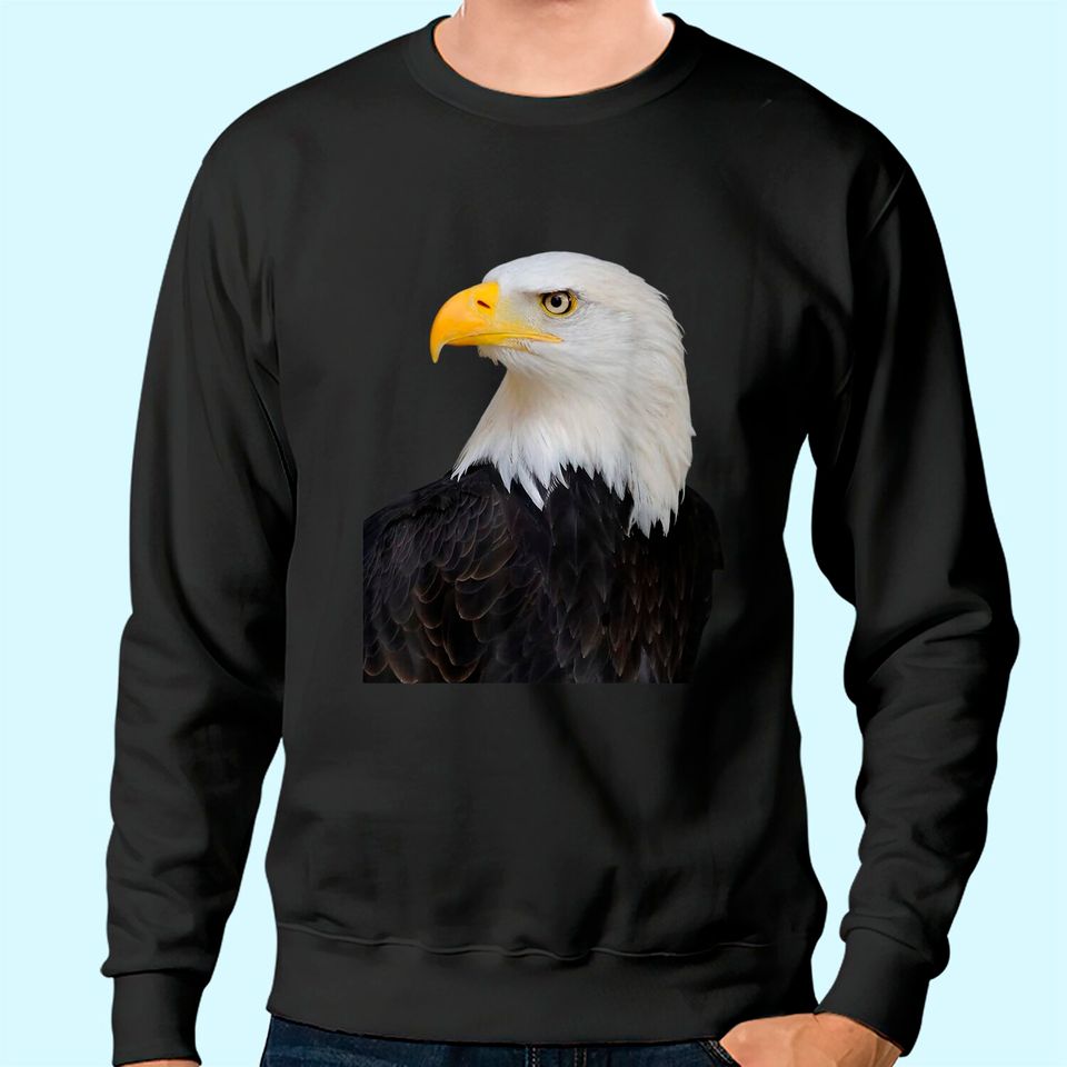 Bald Eagle Sweatshirt Bald Eagle Bird Face Tee