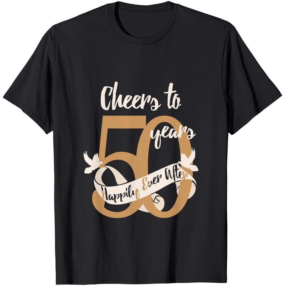 50th Wedding Anniversary T-Shirt Gift For Couples