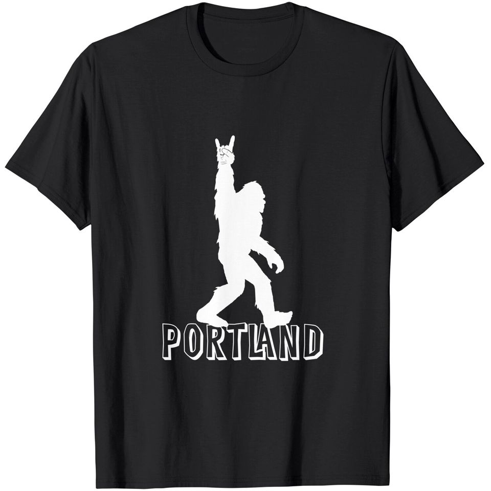Bigfoot Portland Oregon Rock And Roll T Shirt