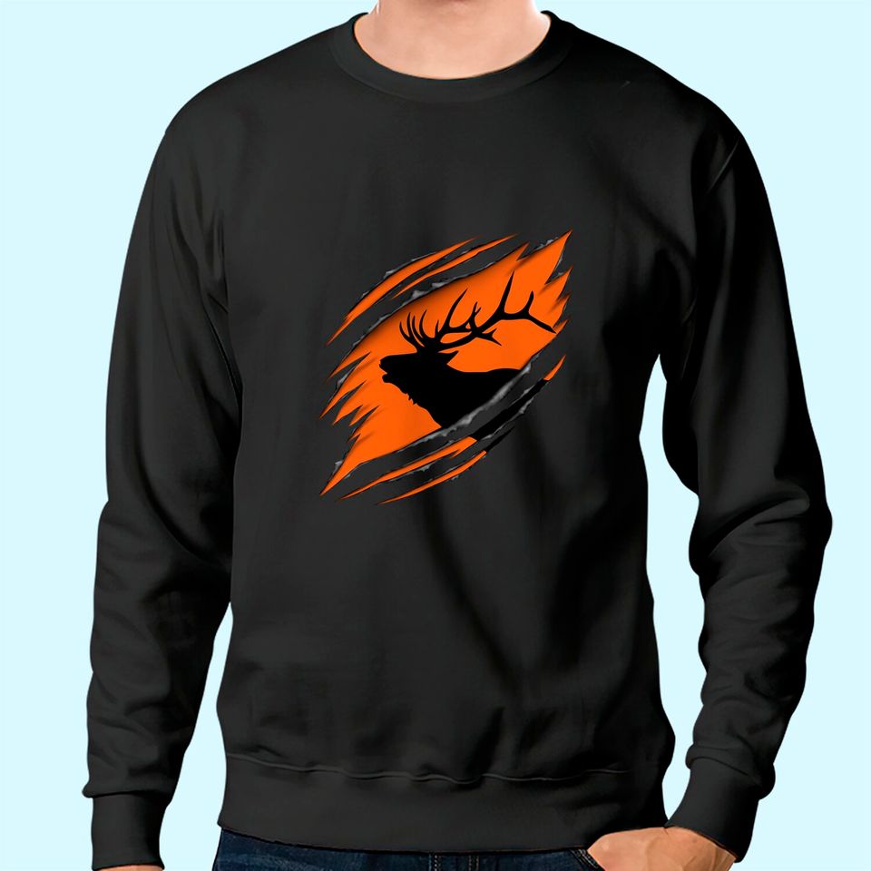 Elk Hunting Premium Sweatshirt