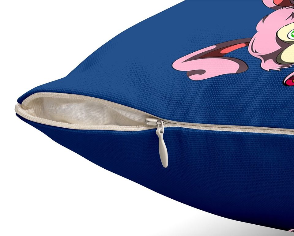 Bloody Chainsaw Bunny Halloween Horror Rabbit Throw Pillow