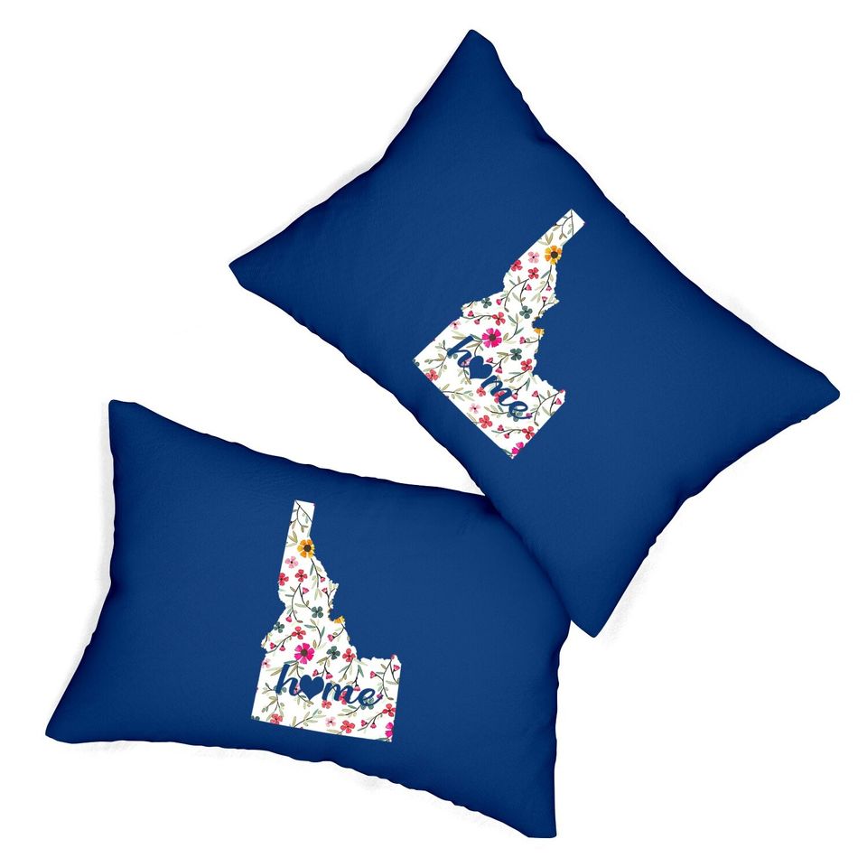 Floral Idaho Home Lumbar Pillow