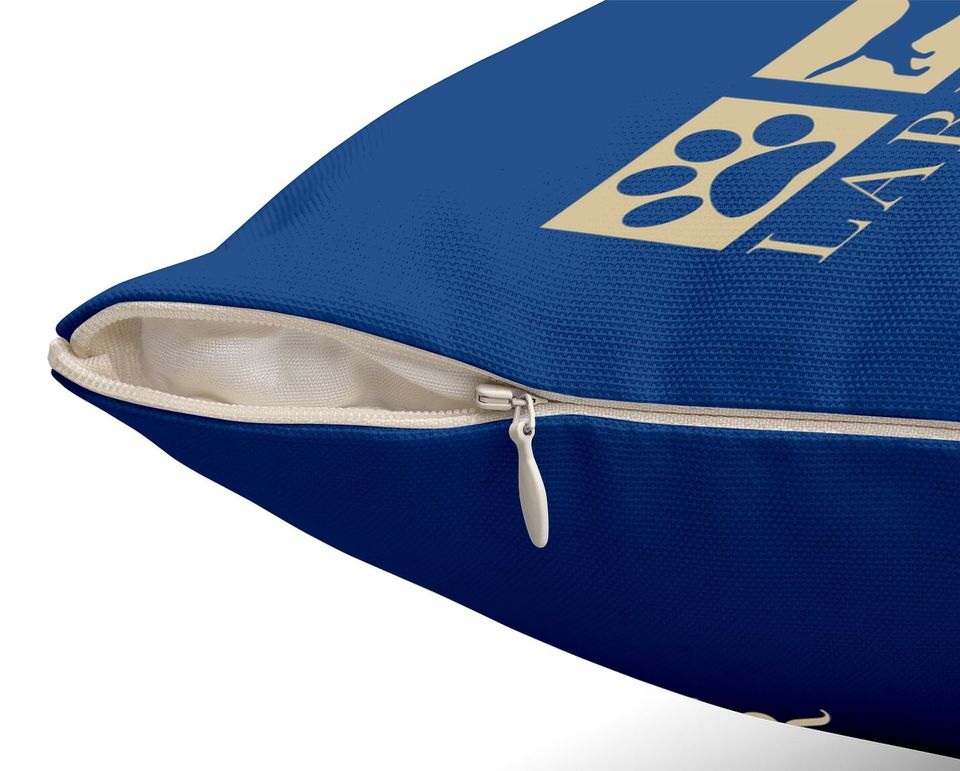 Labrador Retriever Silhouette Dog Black Lab Mom Dad Throw Pillow